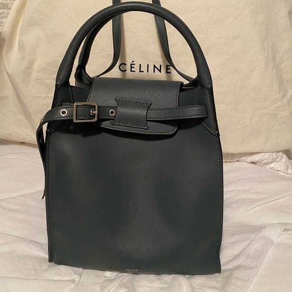 Celine Small Big Bag - Rare Blue/Grey Calfskin Pristine Condition 10/10 - Picture 4 of 14